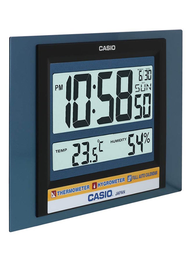 كاسيو ساعة حائط رقمية بتصميم مستطيل أزرق/أسود/رمادي 19.5 x 29 x 2.4سم - Image 3