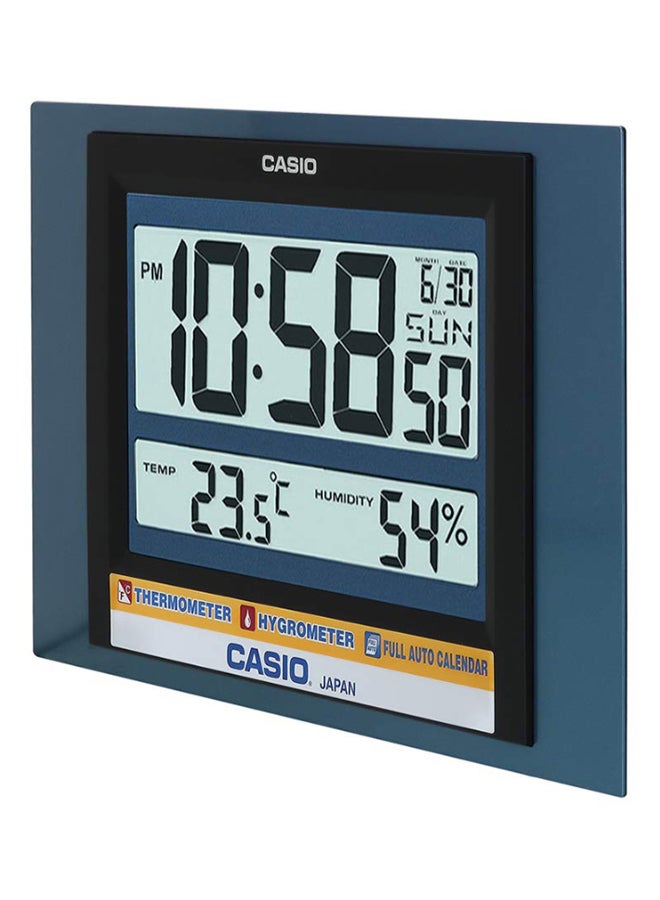 كاسيو ساعة حائط رقمية بتصميم مستطيل أزرق/أسود/رمادي 19.5 x 29 x 2.4سم - Image 4