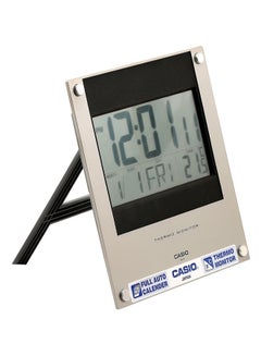 CASIO Square Shaped Digital Wall Clock Silver/Black/Grey  - Image 3