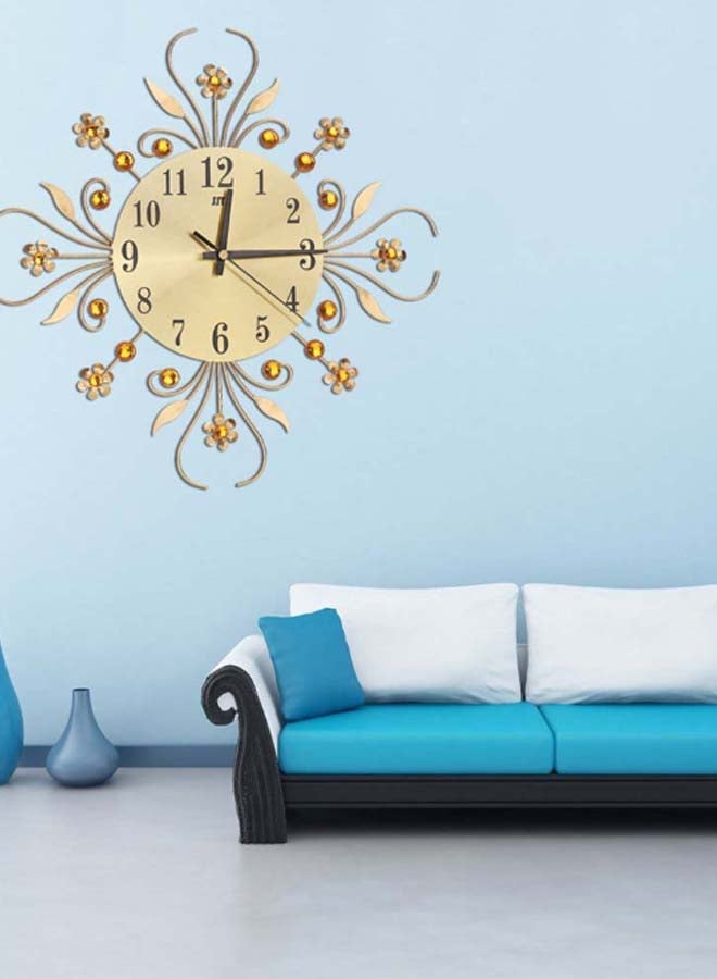 شاربدو ساعة حائط للزينة بتصميم عصري مثقب ذهبي - Image 4