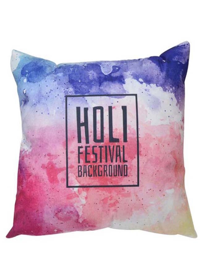 شاربدو غطاء وسادة للزينة مزين بطبعة متعدد الألوان 45 x 45سم - Image 1