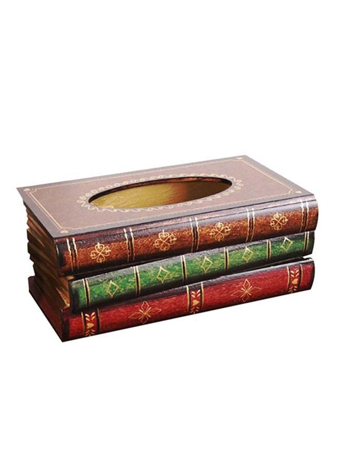 Sharpdo Vintage Book Design Decorative Tissue Holder Multicolour  - Image 1