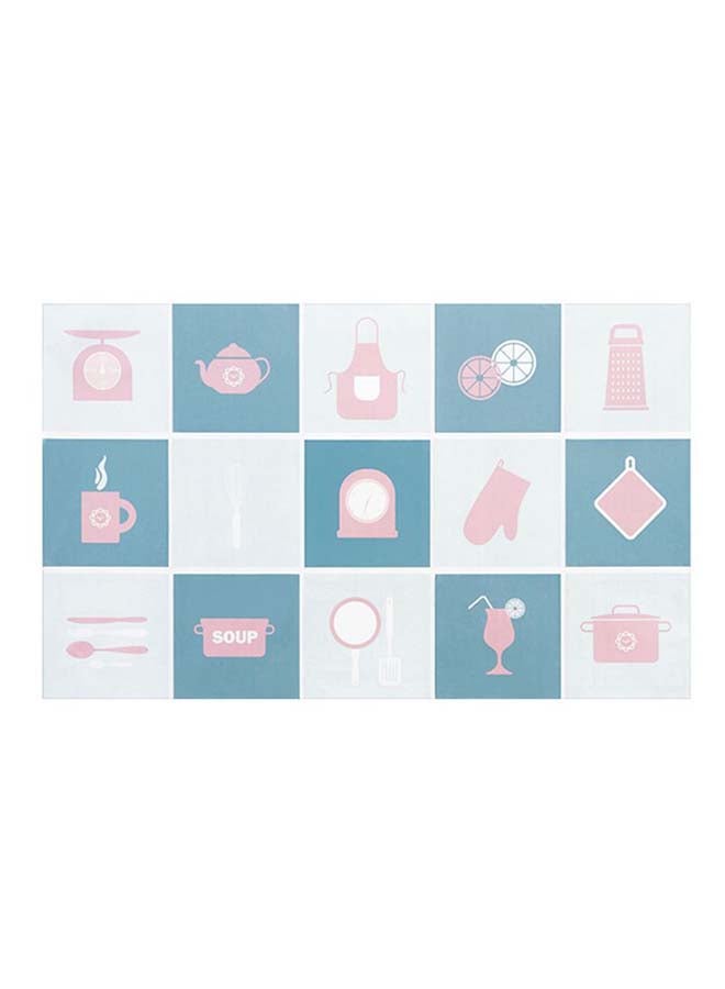 Sharpdo Heat Resistant Kitchen Wall Sticker Blue/Pink/White - Image 1