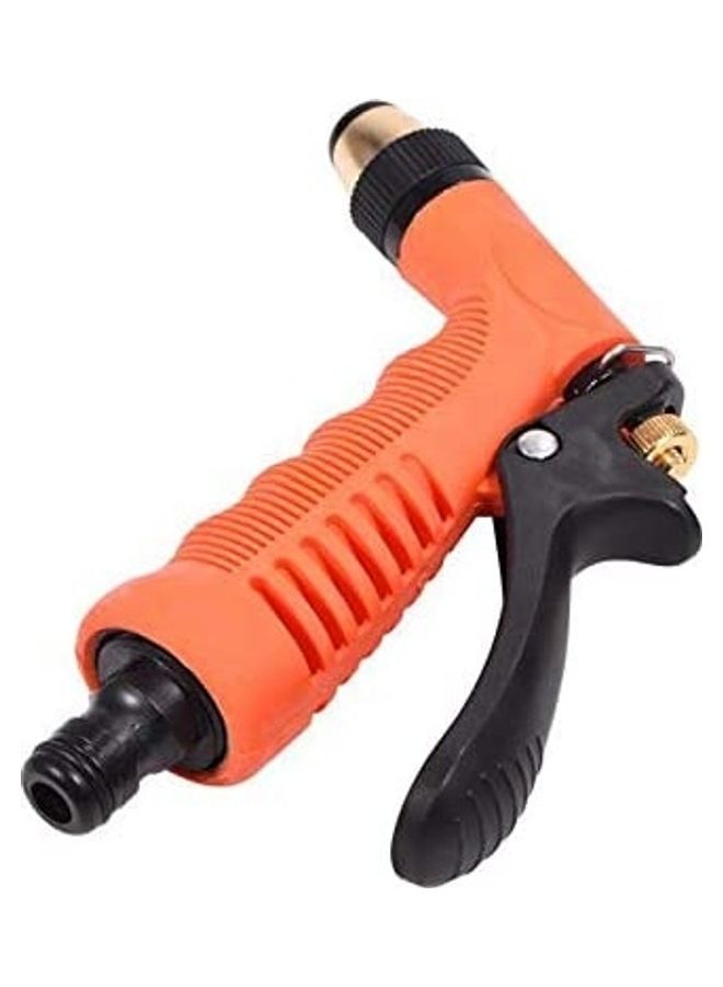 Generic Garden Hose Spray Nozzle Water Sprayer Gun Orange/Black - Image 1
