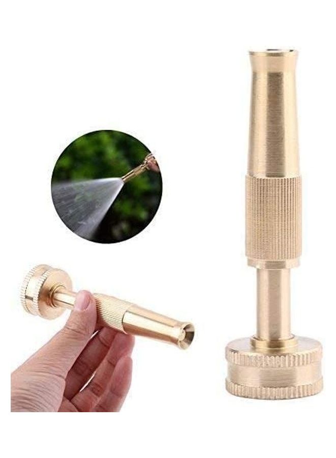 Solid Brass Fitting Hose Nozzle Gold - Image 3