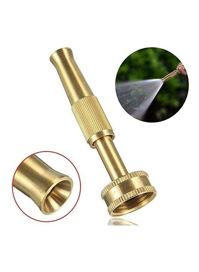 Solid Brass Fitting Hose Nozzle Gold - Image 4