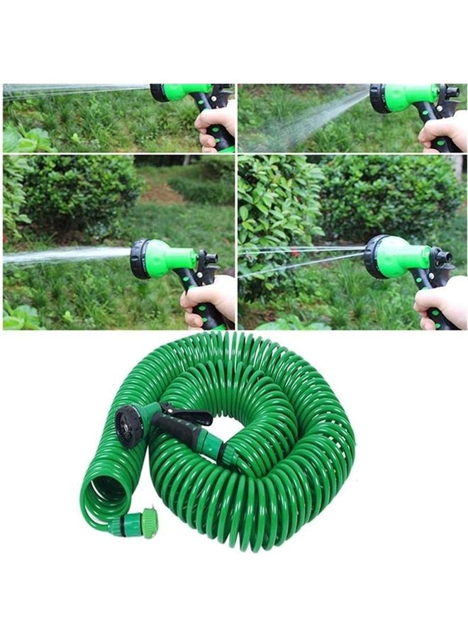 Garden Water Hose Recoil with Connector 100 Feet Green/Black - Image 2