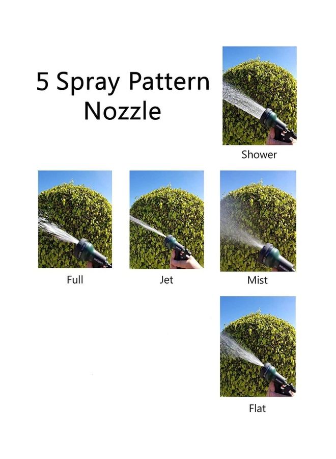 Garden Water Hose Recoil with Connector 100 Feet Green/Black - Image 3