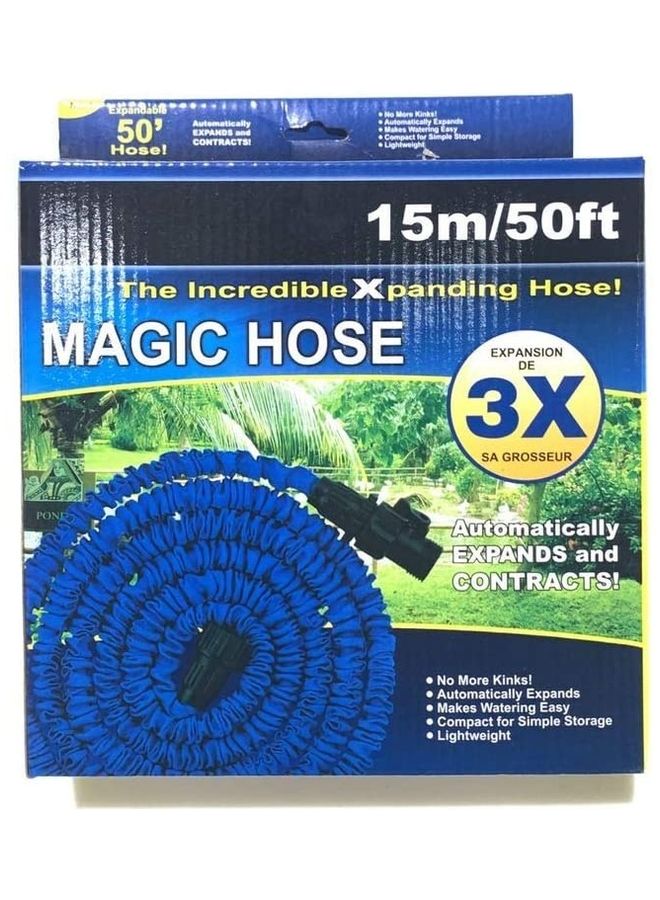 Generic Magic Hose With Spray Nozzle Blue/Black  - Image 1