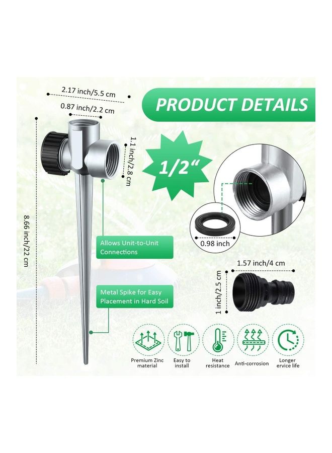 Garden Zinc Alloy Pin Rocker Sprinkler Multicolour - Image 3