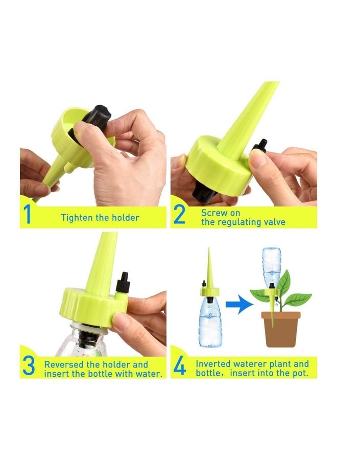 6-Piece Automatic Plant Waterer Device Irrigation Dripper with Slow Release Control Valve Multicolour - Image 4