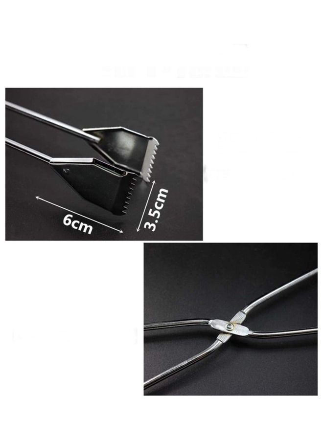 Stainless Steel Trash Picker Grabber Reacher Tool Silver - Image 2