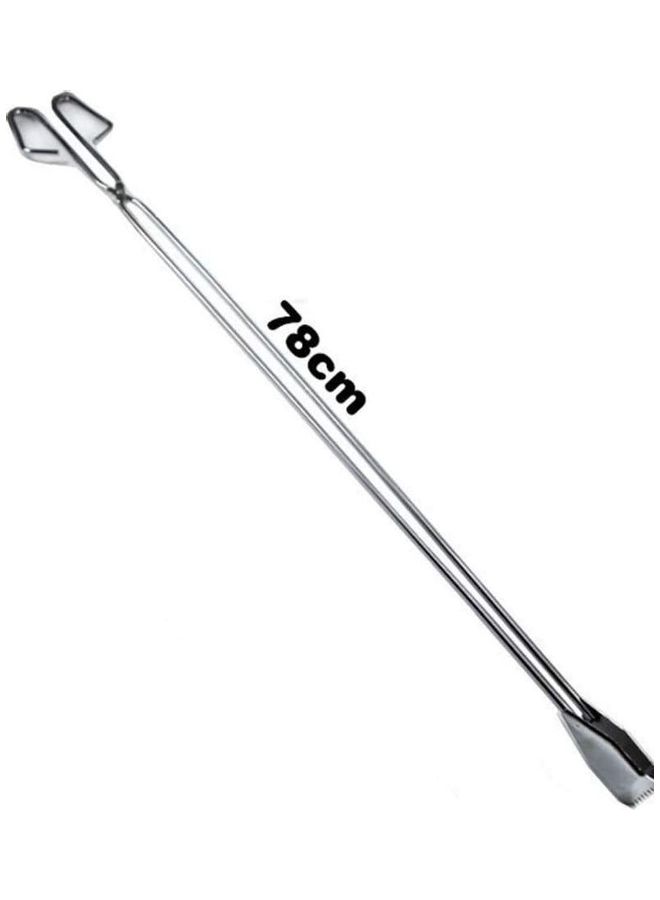 Stainless Steel Trash Picker Grabber Reacher Tool Silver - Image 3