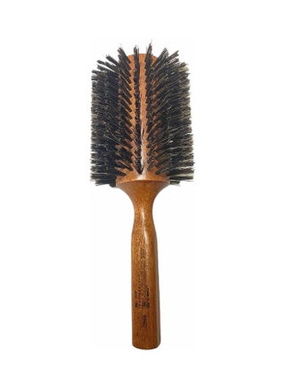 Round Reinforced Boar Bristle Brush Brown/Black - v1615201739/N45011877A_1