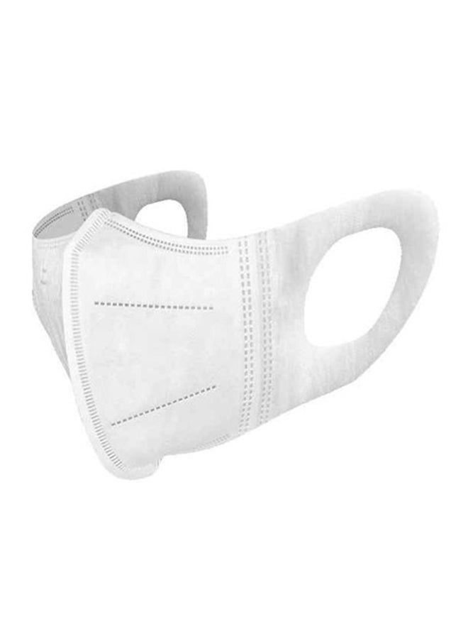 10-Pieces KN95 5 Layers Non Medical Protective Face Mask White  - Image 1