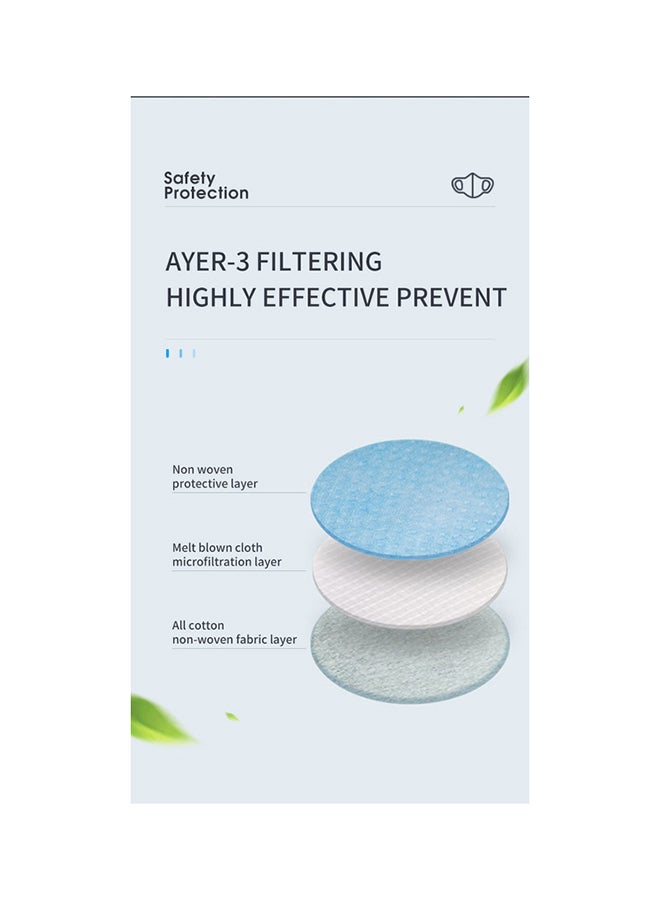 10-Pieces KN95 5 Layers Non Medical Protective Face Mask White  - Image 5