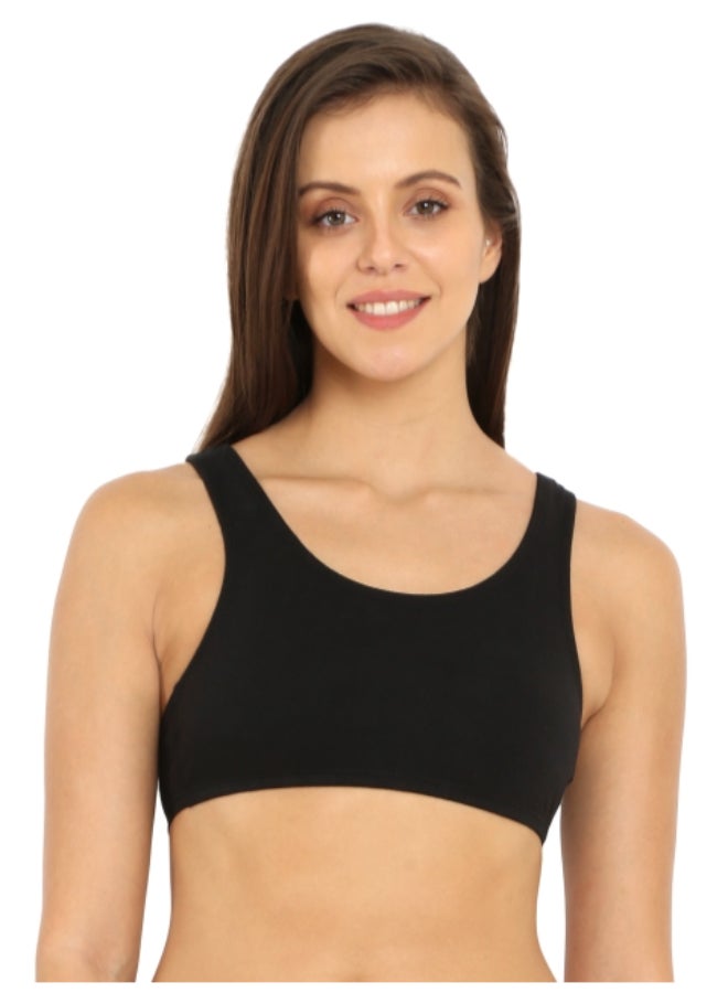 JOCKEY - Comfies Sports Bra Black - Image 1