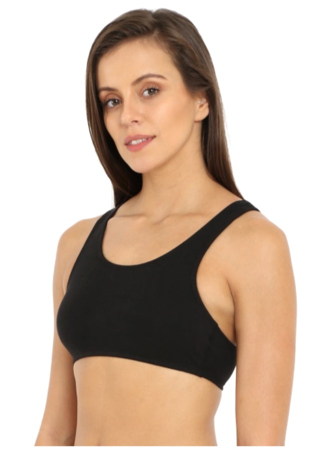 JOCKEY - Comfies Sports Bra Black - Image 1