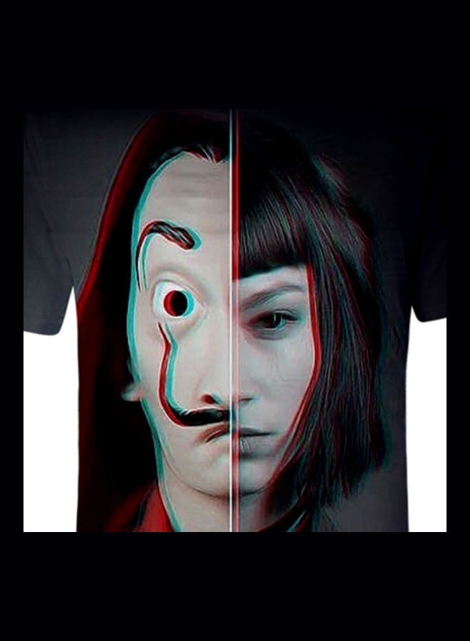 La Casa de Papel Printed Men's T-Shirt Multicolour - Image 3