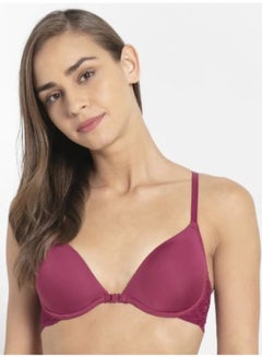 Low Neckline Front Open Bra Pink