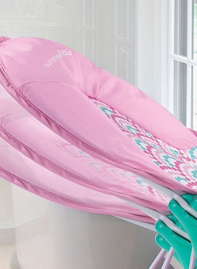 سامر إنفانت كرسي استحمام فاخر للأطفال بلون وردي/ أبيض/ أخضر - Image 3