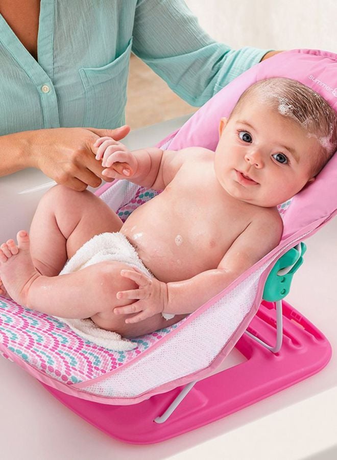 سامر إنفانت كرسي استحمام فاخر للأطفال بلون وردي/ أبيض/ أخضر - Image 4
