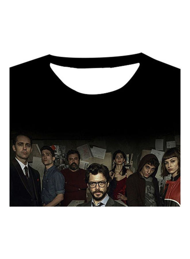 La Casa de Papel Printed Men's T-Shirt Multicolour  - Image 3