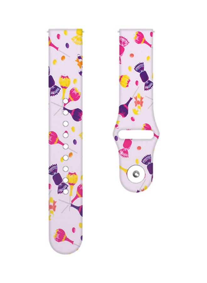 5esha Replacement Printed Strap For Samsung Watch 22mm Multicolour - Image 1