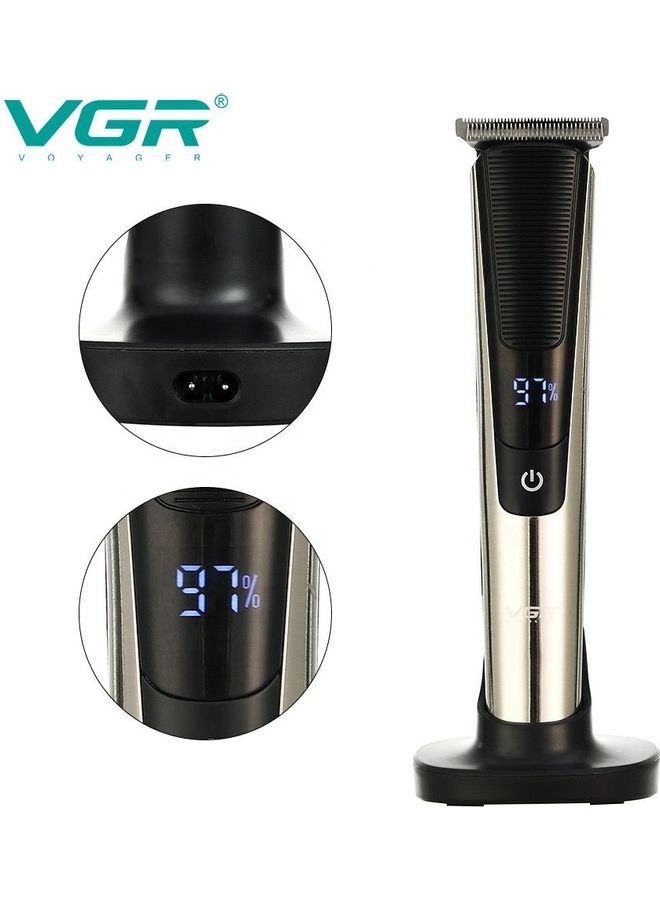 VGR Electric Hair Clipper LED Digital Display Black - Image 2