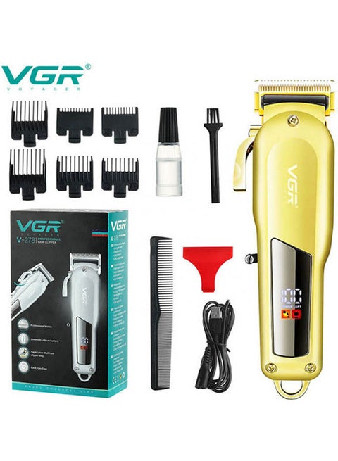 V-278 Zero Adjustable Professional Rechargeable Hair Trimmer Multicolour
