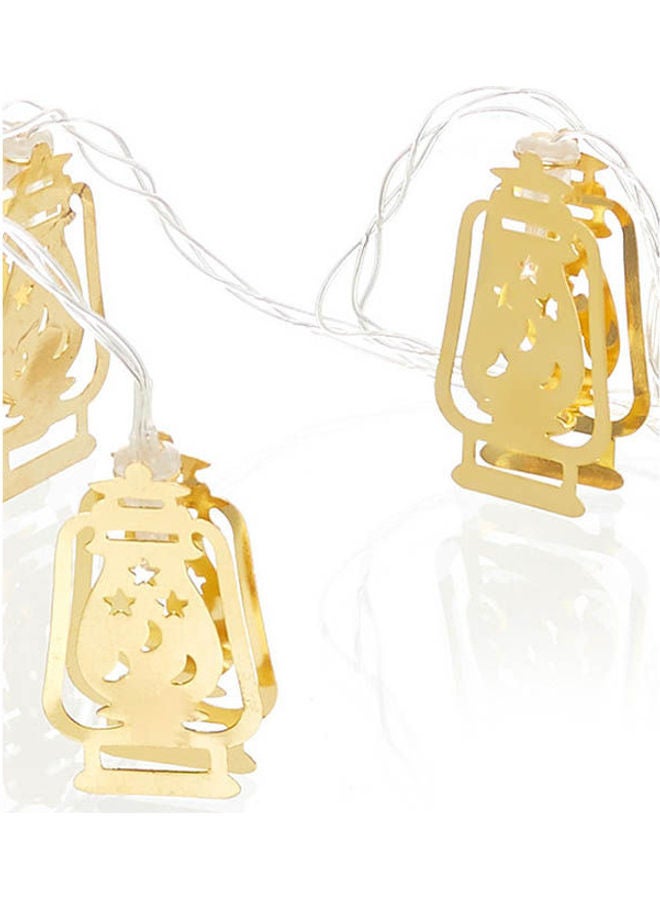 إضاءة زينة أصفر 10 LEDسم  - Image 1