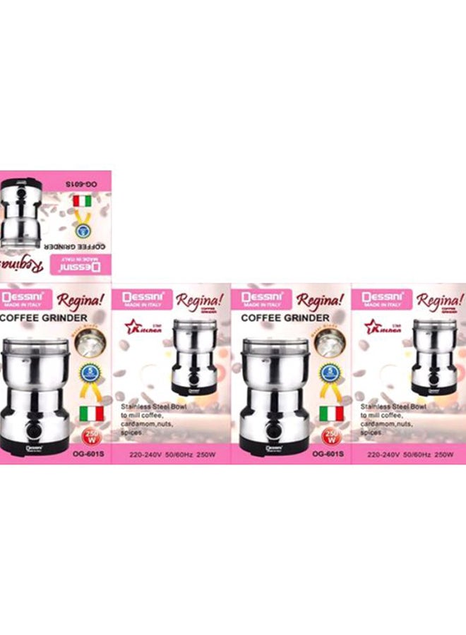 DESSINI Coffee Grinder 250 W 601S Silver/Black  - Image 2