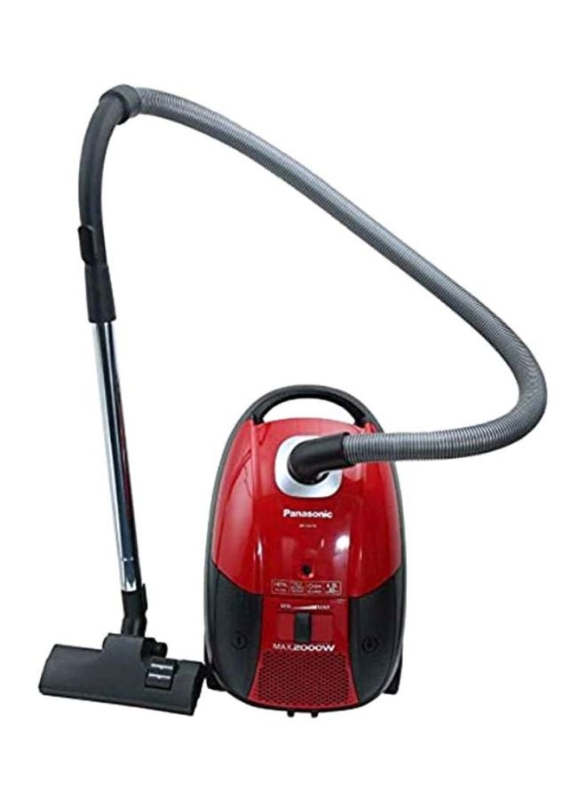 باناسونيك - مكنسة كهربائية بعلبة لتخزين الغبار سعة 6 لترات وقدرة 2000 وات 6 L 2000 W MC-CG713 أحمر/أسود/فضي - Image 1