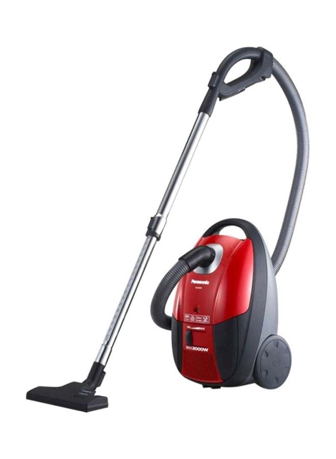 باناسونيك - مكنسة كهربائية بعلبة لتخزين الغبار سعة 6 لترات وقدرة 2000 وات 6 L 2000 W MC-CG713 أحمر/أسود/فضي - Image 1