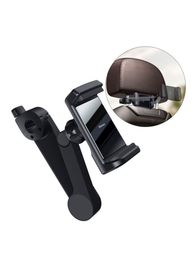 Baseus Wireless Car Phone Headrest Mount Mobile Holder Cradle for Car Seat 360 Degree Rotation Compatible with 4.7inch to 6.5 inch ,Compatible with iPhone 13 Pro/13 Pro Max/13/13 mini/Samsung S21/S20 Ultra/S10 Plus and More Black  - Image 4