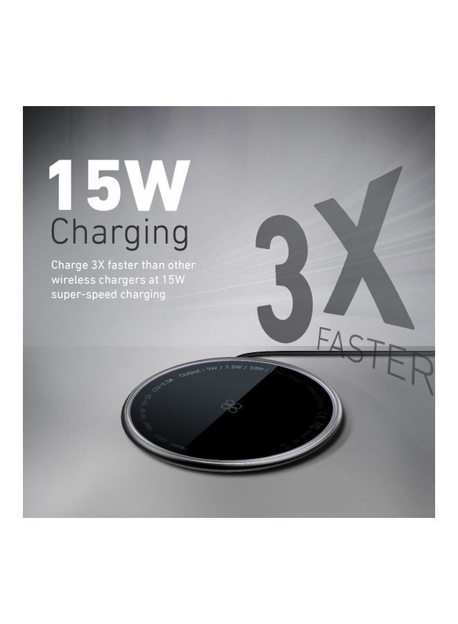 PROMATE iPhone14 Wireless Charger for iPhone 12, Ultra-Fast 15W Mag-Safe Qi Magnetic Charging Pad with USB-C Connector and Aluminum Crafted Design for iPhone 12/12 Mini/12 Pro Max/12 Pro, Galaxy S21, MagTag-15W Black - Image 2
