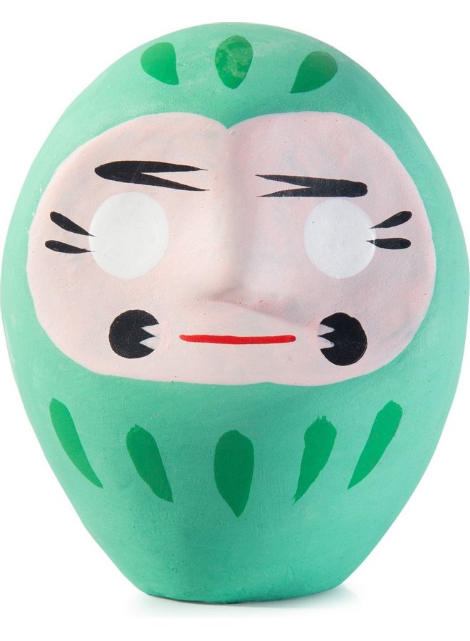 donkey Decorative Daruma Green/Beige - Image 2