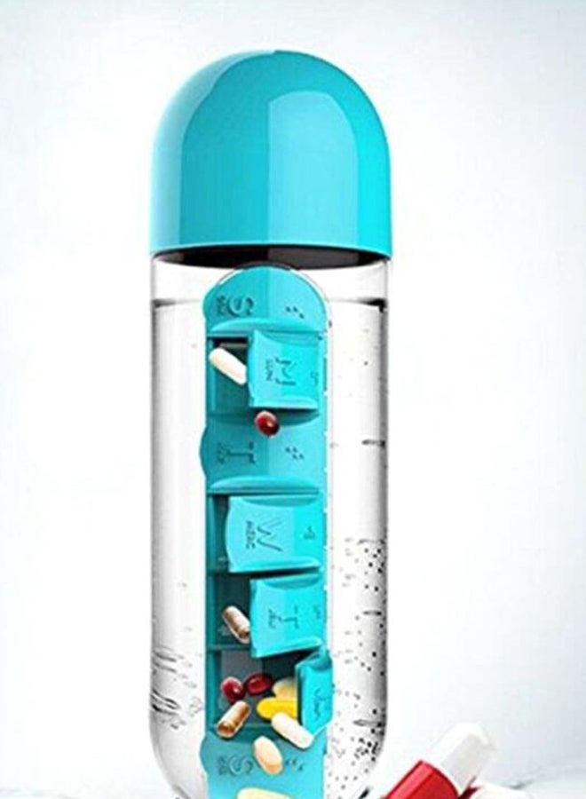 Sharpdo 7-Grid Pill Rack With Drinking Glass - Image 2