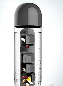 Sharpdo 7-Grid Pill Rack With Drinking Glass  - Image 2