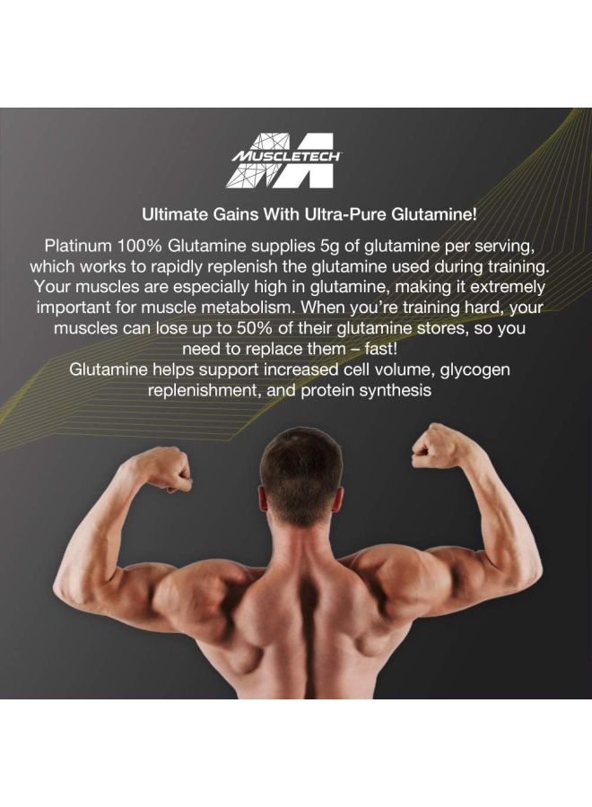 MuscleTech Platinum Glutamine Amino Acid - Unflavored - 60 Servings - Image 5