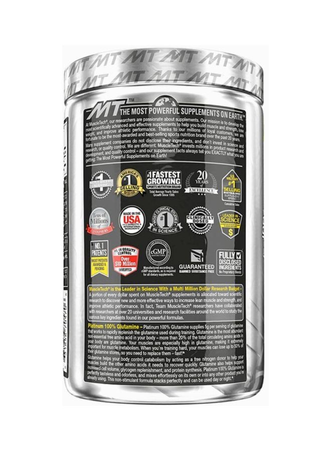 MuscleTech - Platinum Glutamine Unflavored 60 Servings 300g - Image 1