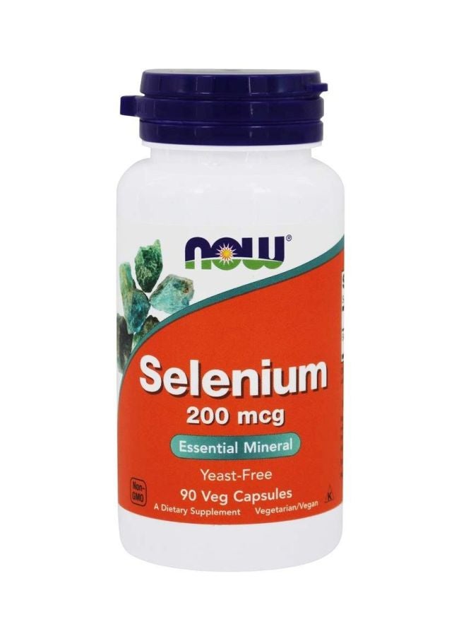 ناو فودز مكمل غذائي سيلينيوم - 200 مكجم - 90 كبسولة - عبوة من قطعتين - Image 1