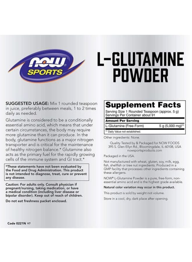 Now Foods - Sports L-Glutamine Powder - Image 1