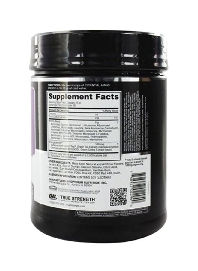 Optimum Nutrition Essential Amino Energy Pre-Workout - Concord Grape - 65 Servings  - Image 2
