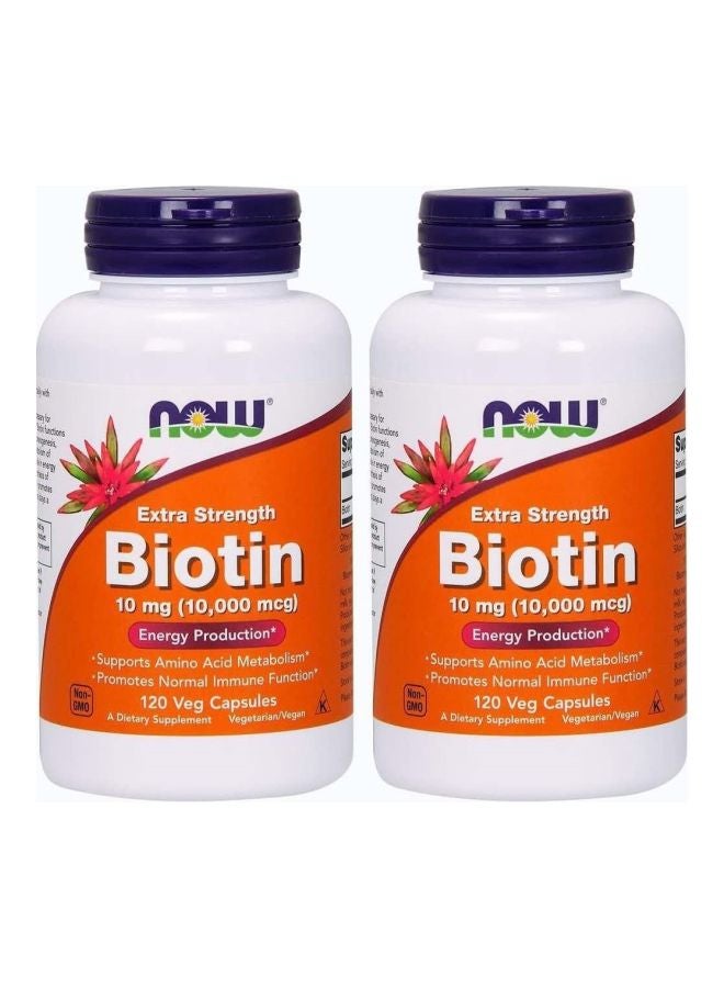 Now Foods Pack Of 2 Biotin Dietary Supplement - Image 1