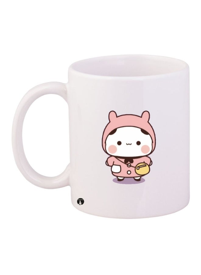 بي بي مج قهوة أبيض/ وردي