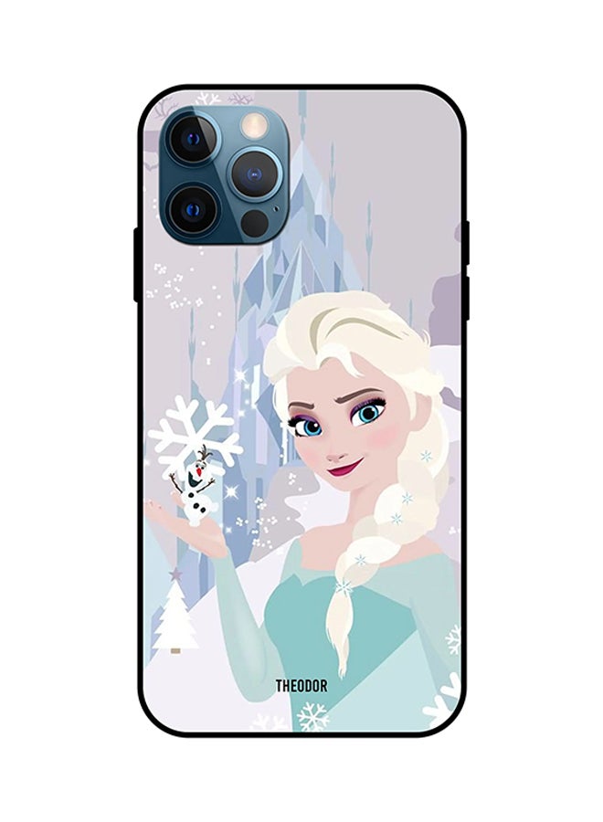 ثيودور غطاء حماية واق لهاتف آيفون 12 برو بتصميم باربي في الشتاء متعدد الألوان