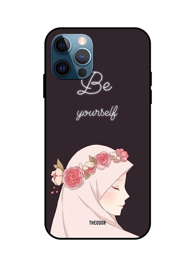 Theodor Be Yourself Protective Case Cover For iPhone 12 Pro Brown/Pink