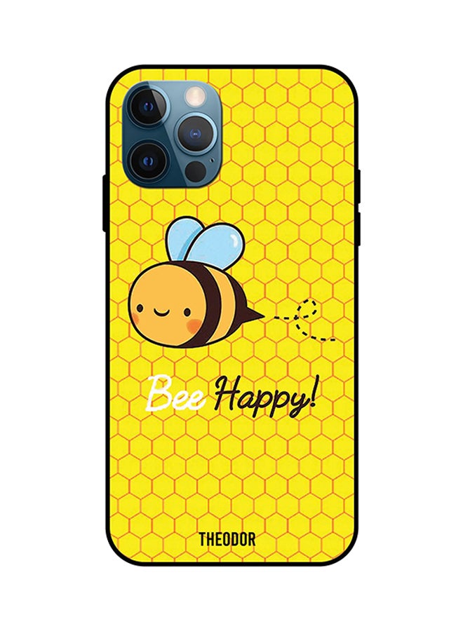Theodor Protective Case Cover For iPhone 12 Pro Bee Happy Yellow