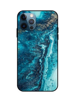 Protective Case Cover For iPhone 12 Pro Water Waves Blue